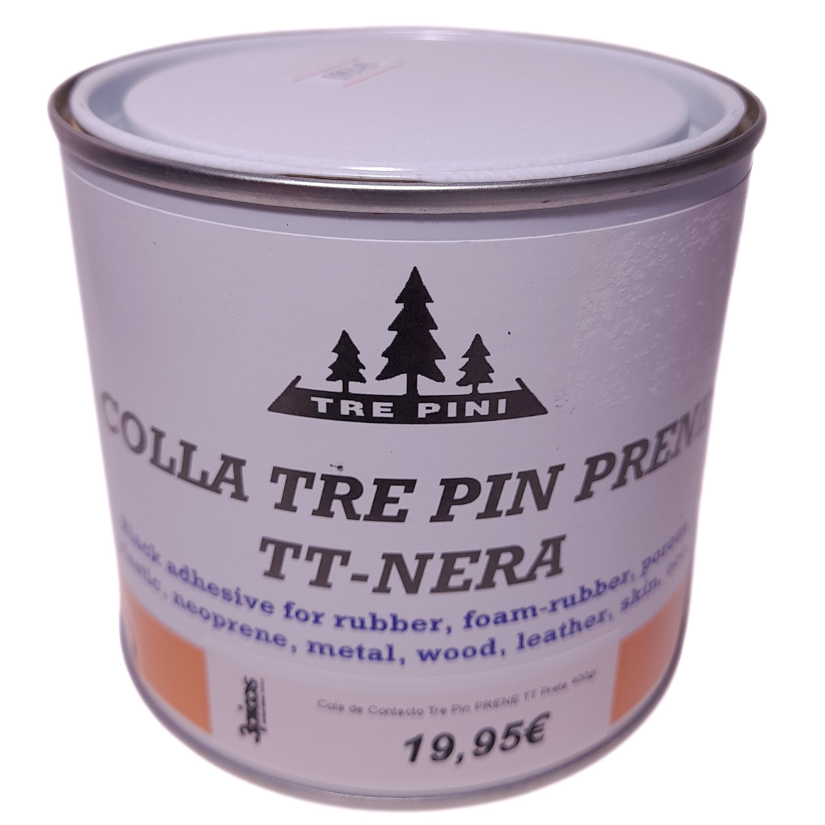 Cola de Contacto Tre Pin PRENE TT Preta 400gr